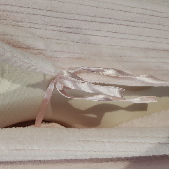 Oscar De La Renta pink robe 2 pocket soft comfy - Picture 6 of 7